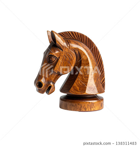 Antique wooden chess pieces with patterns on a white background. Antique wooden chess pieces with patterns on a white background. 138311483