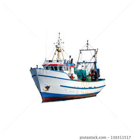 A sailboat on a white background. 138311517