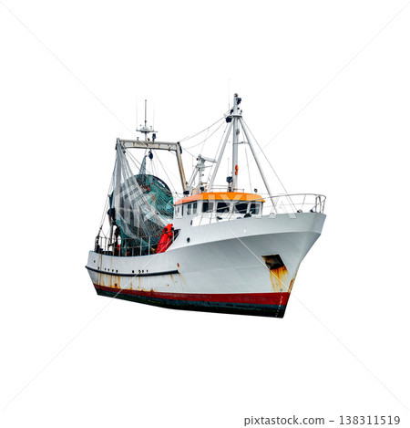 A sailboat on a white background. 138311519