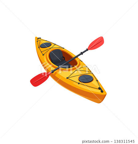A canoe is placed against a white background. 138311545