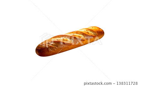 Freshly baked rye bread on a white background. Freshly baked rye bread on a white background. 138311728