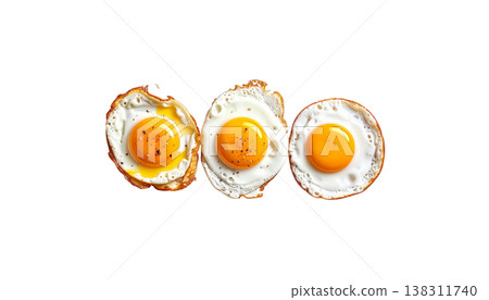 broken egg isolated on white background 138311740