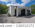 Modular modern minimalist low energy house with high efficiency heating and cooling in wooded setting 138312171