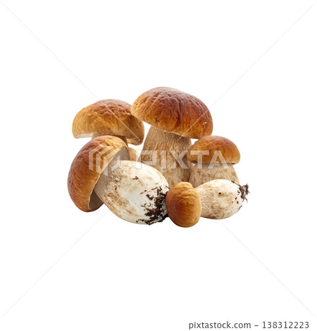 Mushrooms on a white background. Mushrooms on a white background. 138312223