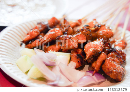 Malaysian street food satay Malaysian street food satay 138312879