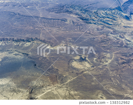 Aerial view of the Ustyurt Plateau - Mangystau, Kazakhstan Aerial view of the Ustyurt Plateau - Mangystau, Kazakhstan 138312982