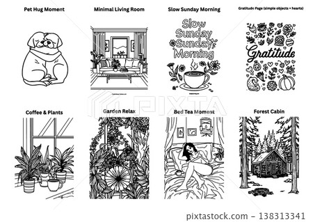 set of wedding floral elements 138313341