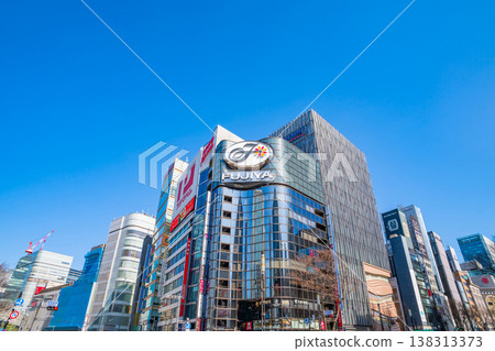 The urban landscape of Ginza, lined with skyscrapers (Chuo Ward, Tokyo) The urban landscape of Ginza, lined with skyscrapers (Chuo Ward, Tokyo) 138313373