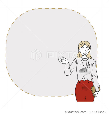 適用於商務女性進行演講和講解的框架素材,包含文字空間。 適用於商務女性進行演講和講解的框架素材,包含文字空間。 138313542