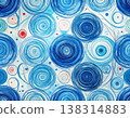 Blue swirling abstract pattern background. 138314883