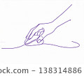 Hand line art minimalist illustration 138314886