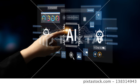 AI assistant interface with prompt generation, chatbots and workflow automation. Corpus AI assistant interface with prompt generation, chatbots and workflow automation. Corpus 138314943