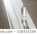Glass bottle, water, minimalist, distant view 138315104