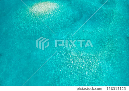 Gorgeous aerial pristine ocean water 138315123