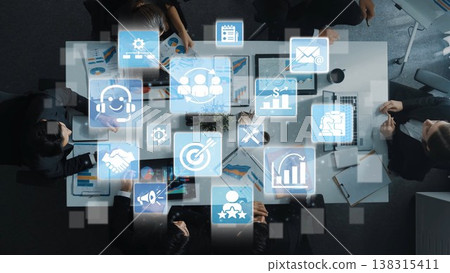 CRM Customer Relationship Management Platform with Data Analytic User Tool Funnel CRM Customer Relationship Management Platform with Data Analytic User Tool Funnel 138315411