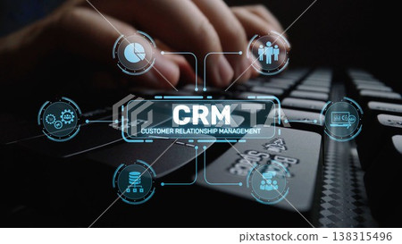 CRM Customer Relationship Management Platform with Data Analytic User Tool Muxer 138315496