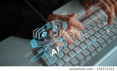 AI chatbot messaging interface and virtual assistant Marrow 138315583