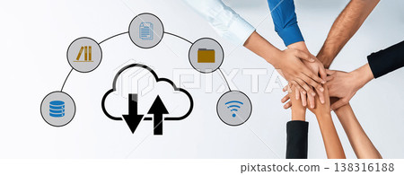 Cloud computing and digital data integration network concept Parse Cloud computing and digital data integration network concept Parse 138316188