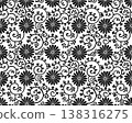 Chrysanthemum arabesque pattern 138316275