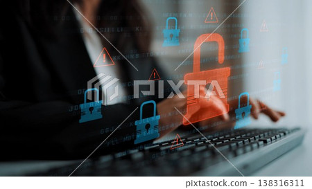 Cybersecurity Breach Highlighting Data Vulnerability Marrow 138316311