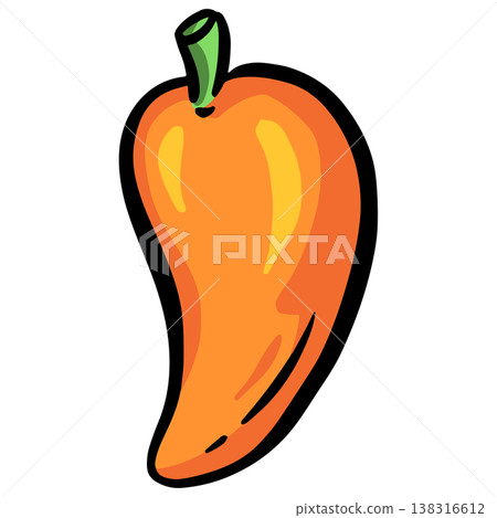 Hot Chilli Jalapeno Vector Cartoon Illustration Spicy Character Hot Chilli Jalapeno Vector Cartoon Illustration Spicy Character 138316612