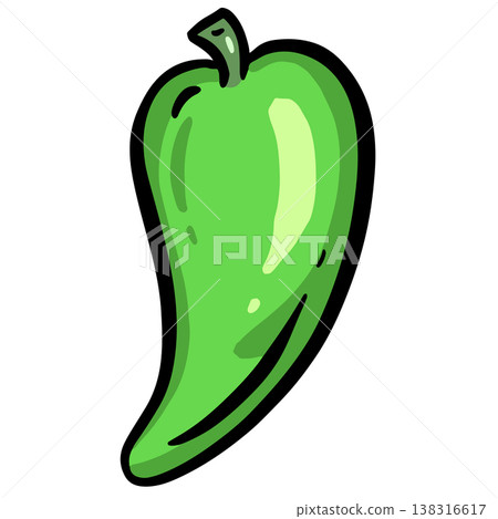 Hot Chilli Jalapeno Vector Cartoon Illustration Spicy Character Hot Chilli Jalapeno Vector Cartoon Illustration Spicy Character 138316617