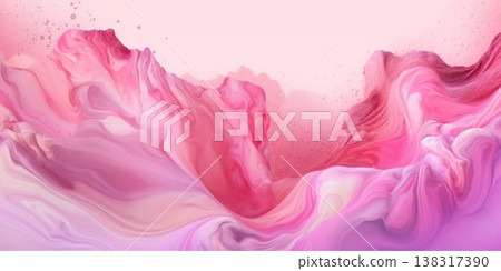 Pink fluid watercolor abstract background. AI Generated Pink fluid watercolor abstract background. AI Generated 138317390