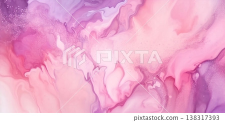 Pink fluid watercolor abstract background. AI Generated Pink fluid watercolor abstract background. AI Generated 138317393