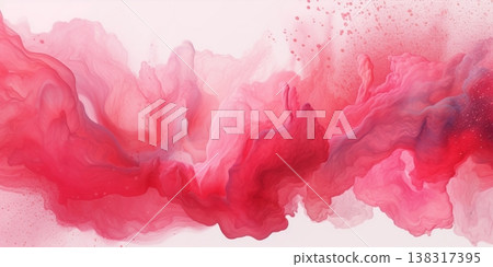 Red fluid watercolor abstract background. AI Generated Red fluid watercolor abstract background. AI Generated 138317395