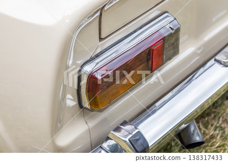 Taillights of old cars, classic cars Taillights of old cars, classic cars 138317433