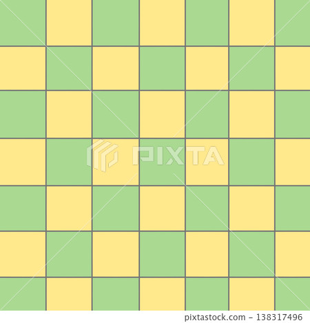 插畫素材:綠黃相間的棋盤格圖案 插畫素材:綠黃相間的棋盤格圖案 138317496