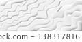 White texture Line surface. gray abstract pattern of layers of cut paper. wave wavy nature geometric modern. on white background on rectangle. vector illustration 138317816