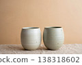 ceramic vase on table 138318602