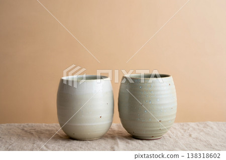 ceramic vase on table 138318602