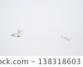 water drop on white paper 138318603