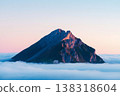 mountain peak in sunrise 138318604