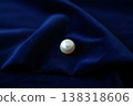 blue shiny silk as background 138318606