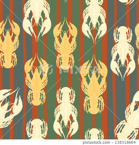seamless pattern with dry branches of corn seamless pattern with dry branches of corn 138318664