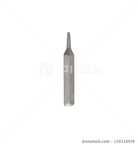 Iron bit for screwdriver and drill on Isolated on a white background Iron bit for screwdriver and drill on Isolated on a white background 138318976