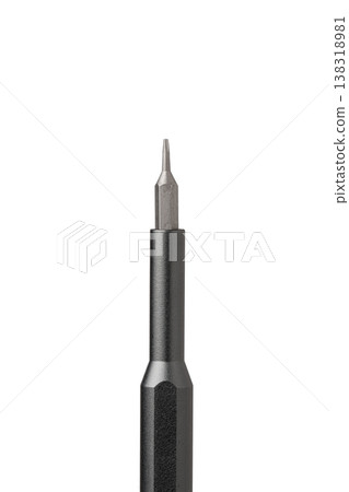 Iron bit with screwdriver on Isolated on white background 138318981