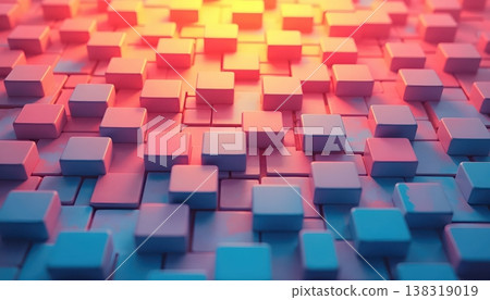 Multicolor Geometric Pattern Modern Digital Art...-插圖素材 [138319019 ...