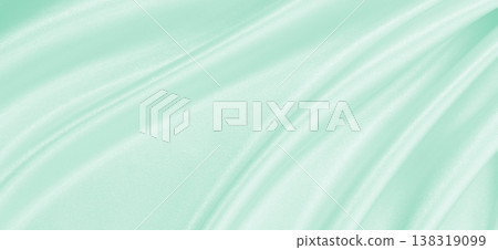 Smooth elegant green silk or satin luxury cloth texture as abstract background. Luxurious background design Smooth elegant green silk or satin luxury cloth texture as abstract background. Luxurious background design 138319099