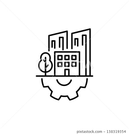 Urban development icon, simple flat style, illustration, logo sign symbol pictogram template Urban development icon, simple flat style, illustration, logo sign symbol pictogram template 138319354
