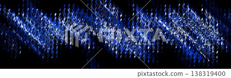 Abstract Blue Glowing Wavy Light Strands on Black Background Abstract Blue Glowing Wavy Light Strands on Black Background 138319400