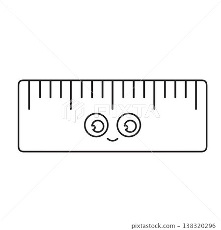 outline ruler isolated outline ruler isolated 138320296