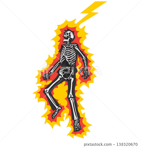 Electrocuted Skeleton Electrocuted Skeleton 138320670