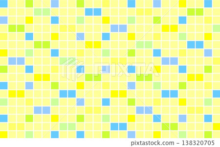 Geometric pattern, square, yellow, green, blue Geometric pattern, square, yellow, green, blue 138320705