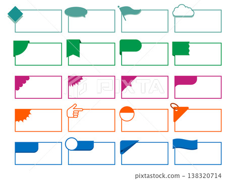 Top left corner decoration set Top left corner decoration set 138320714