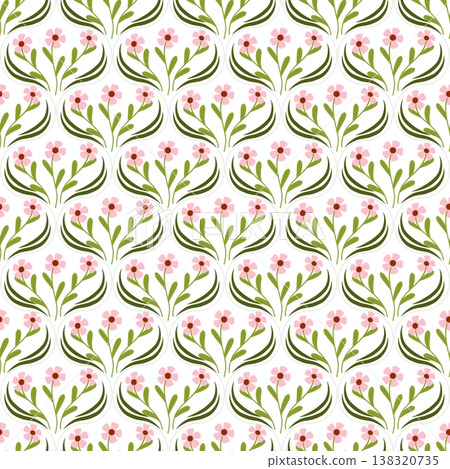 Flowers seamless background  138320735