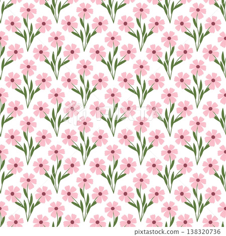 Flowers seamless background  138320736